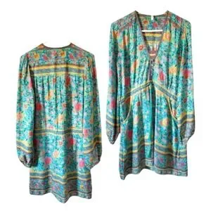 spell スペル　FOLK TOWN PLAYDRESS 希少アイテム Spell | Dresses | Vintage Spell Designs Folk Town Turquoise
